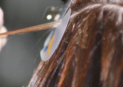 Extensions result, long flowing hair