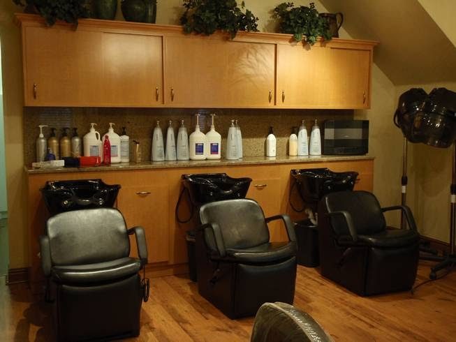 The shampoo lounge inside Salon LaBrea of Abacoa